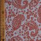 Preview: Musselin Double Gauze Paisley rostrot